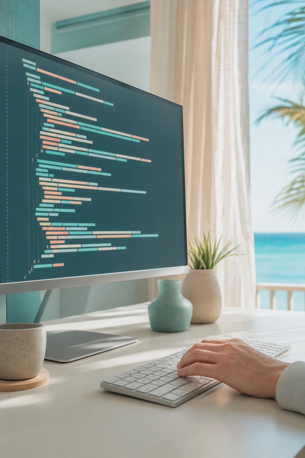 Programmer's screen showing lines of code